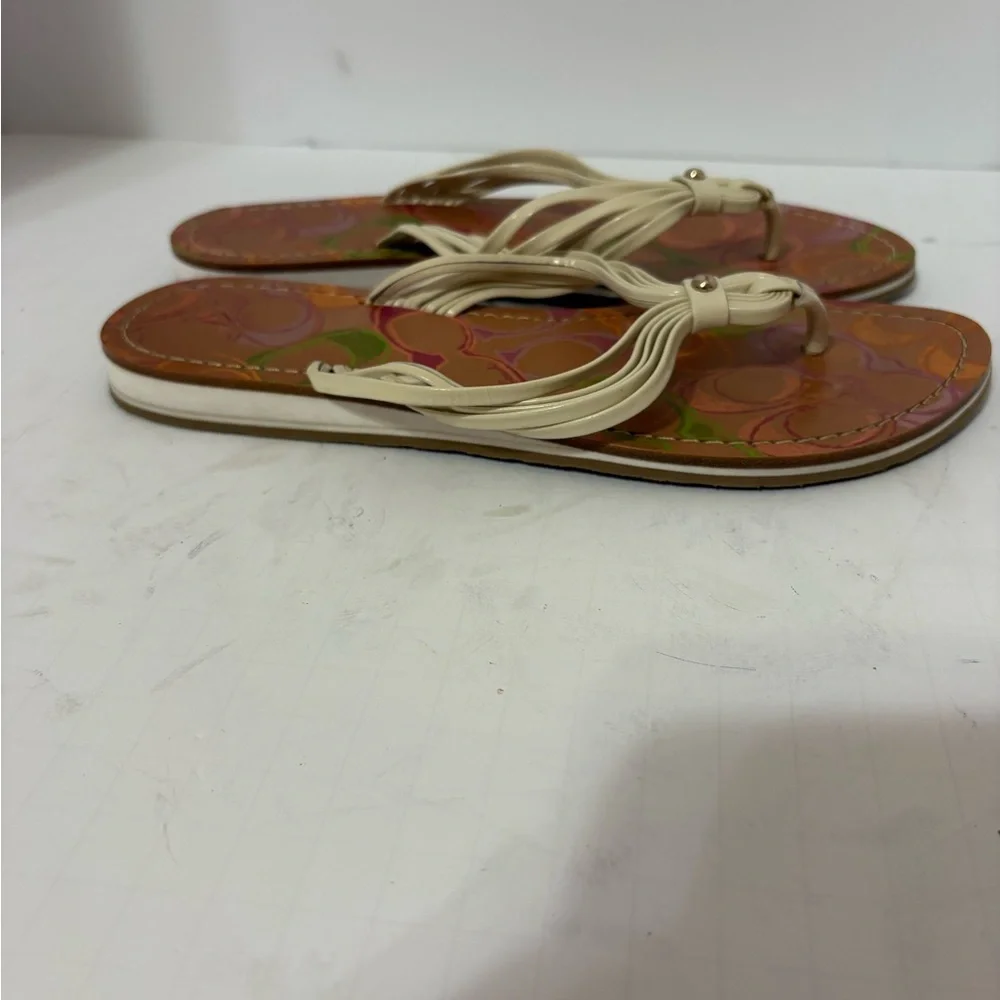 Coach brand flip-flop sandals